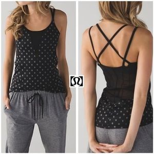 Lululemon Exquisite Tank- Ghost Dot Black Slate